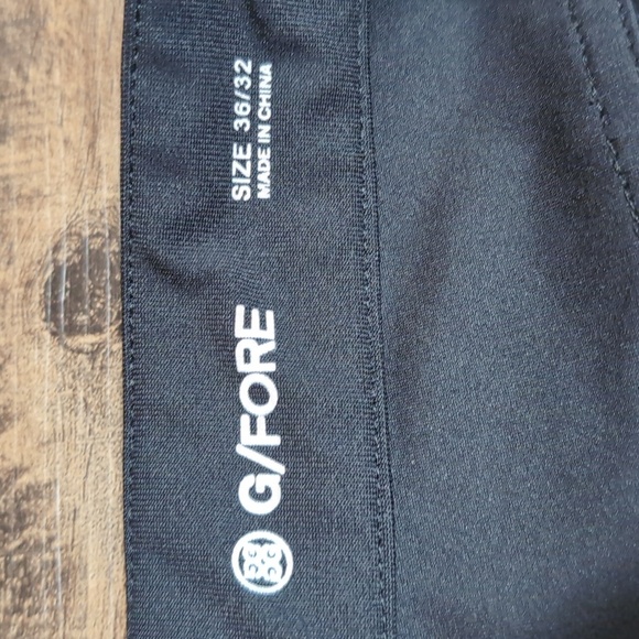 G/Fore The Tour 5 Pocket Black Golf Pants Polyester Size 36x32 In Onyx Black - Picture 7 of 14